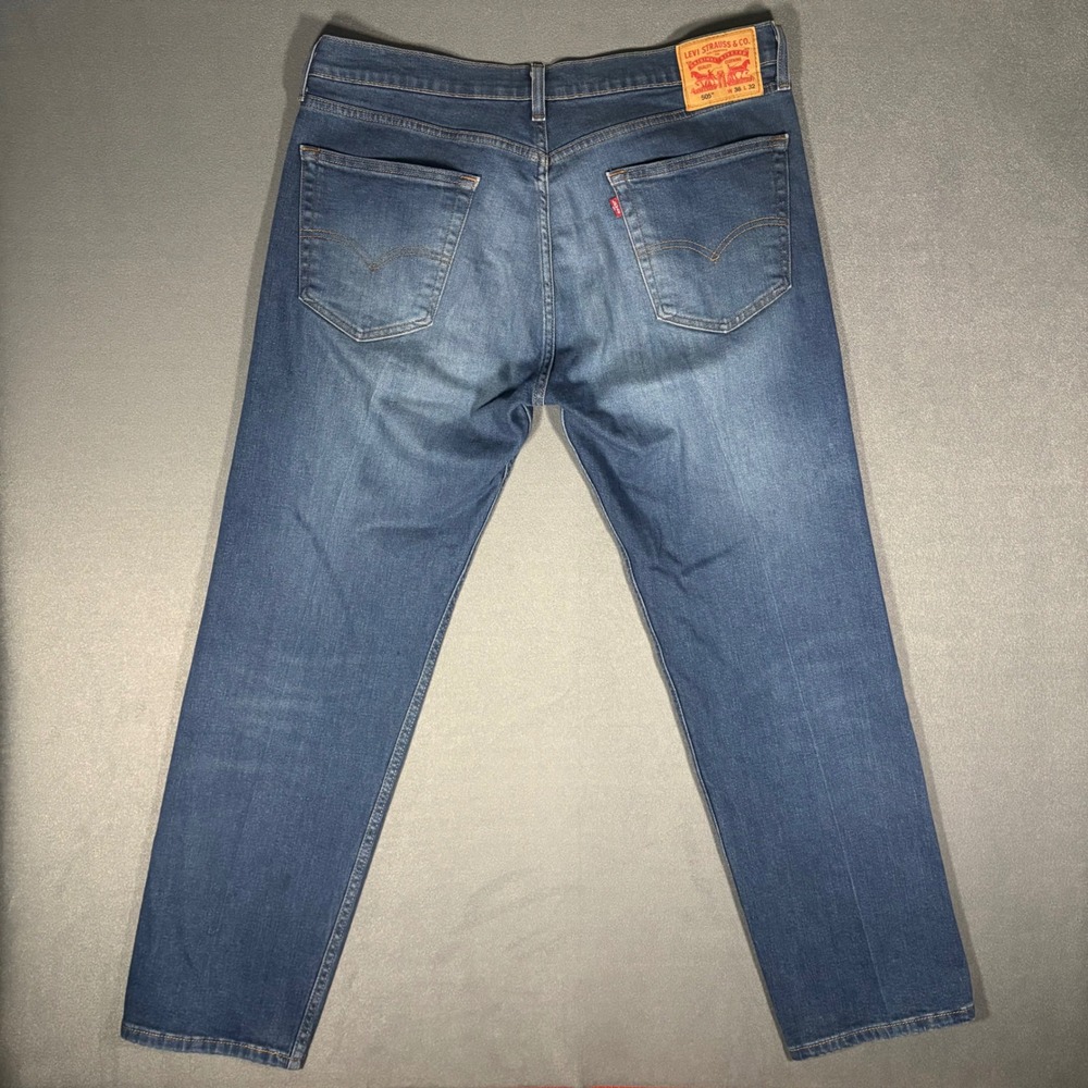 505™ Regular Fit Levi's Flex Stretch Men's Jeans 36x32 - Roth Medium Wash - Picture 3 of 6